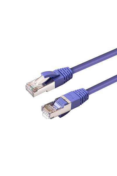 Inna marka Kabel sieciowy MicroConnect S/FTP CAT6 1m LSZH fioletowy PiMF AWG 28 Cu, SSTP601P