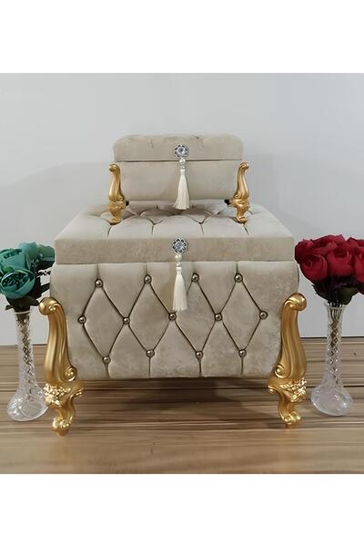 Sonem Çeyiz Çeyiz Sandık Nişan Bohça Damat Gelin Sandığı 2li 0608