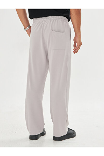 ZİNOX Erkek Baggy Krep Kumaş Bağcıklı Pantolon