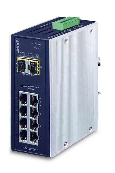 Inna marka Planet IP30 Industrial 8* 1000TP, IGS-10020MT