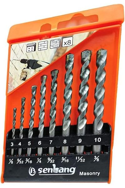 Generic 8PCS Quick Connect Impact Drill Bit Set – 1/8 to 3/8 Inch for Steel & Wood