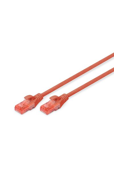 Inna marka Patchcord Digitus CAT 6, U-UTP, PVC AWG 26/7, 2 m, czerwony, DK-1612-020/R