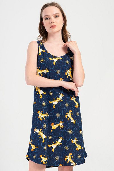 VİENETTA Cotton Women's Wide Strap Nightgown, 408279