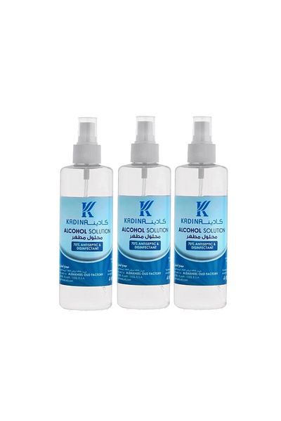 kadina Alcohol solution spray 250 ml - 3 pieces | بخاخ مطهر عام كحول ٧٠٪ ٢٥٠ مل