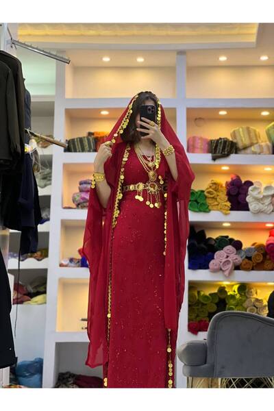 SOLİN YÖRESEL Kadın Yöresel Elbise Düğünlük Kaftan Abiye(Görserldeki aksesuarlar dahil değildir)