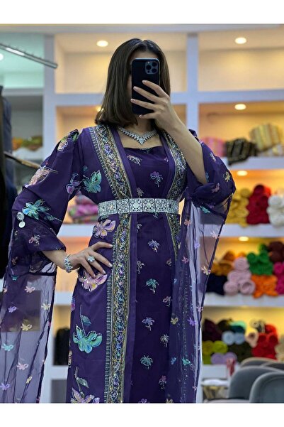 SOLİN YÖRESEL Kadın Yöresel Elbise Düğünlük Kaftan Abiye(Görserldeki aksesuar...