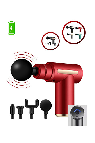 arfed Darbeli Titreşimli Şarjlı Sporcu Masaj Tabancası Masaj Aleti Kas Rahatl...