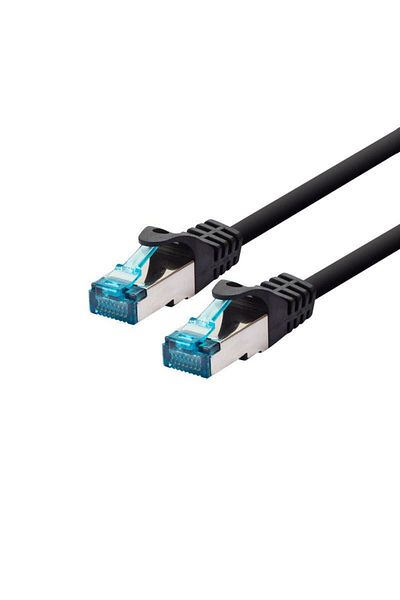 Inna marka Profesjonalny kabel patchowy LOGON SF/UTP 10M - CAT5E - czarny, TCR55SS100BL
