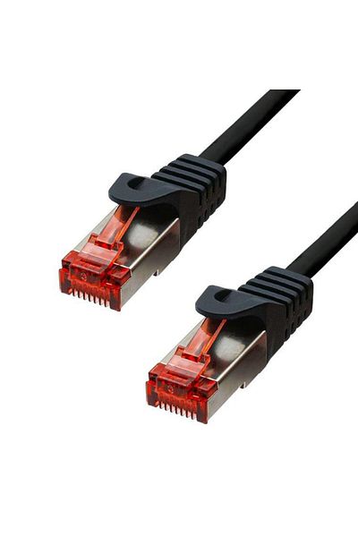 ProXtend Cablu Ethernet CAT6 F/UTP CU LSZH Negru 15m, 6FUTP-15B