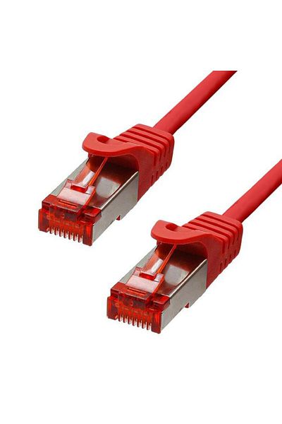 ProXtend Kabel Ethernet CAT6 F/UTP CU LSZH czerwony 10m, 6FUTP-10R