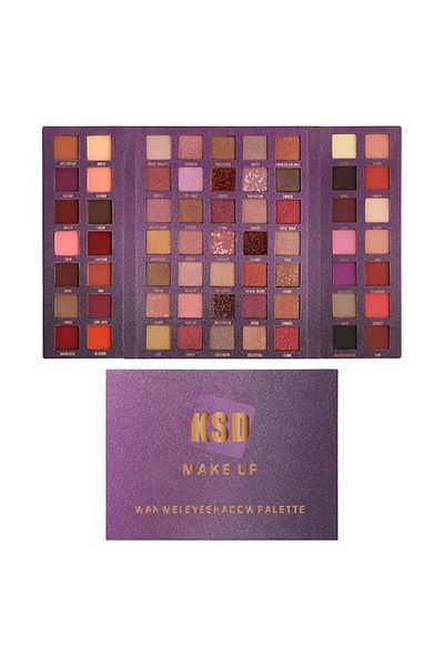 KSD Wan Mei Eyeshadow Palette with 63 Multicoloured Shades
