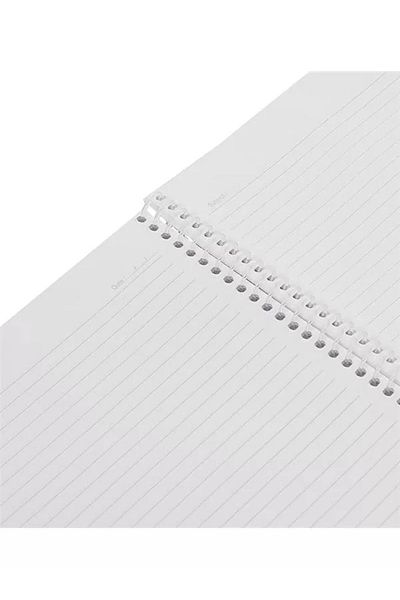 Mu Art Ahşap Pruva A4 Pet Spiral Cardboard Cover Notebook 144 Sheets - Ruled - Yellow