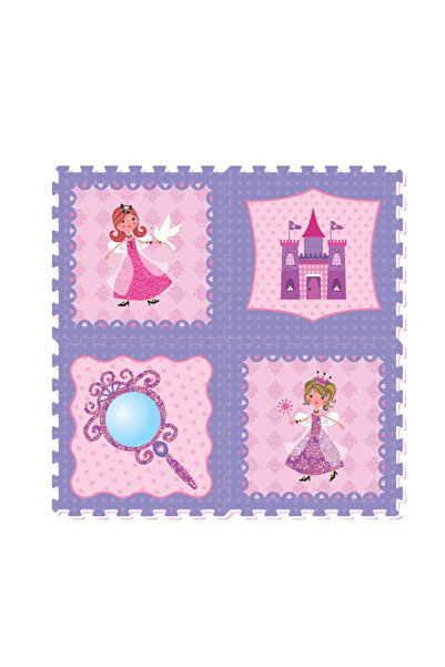 LUDIRO Puzzle Carpet, 4 Pieces 48.6x48.6 Cm, EVA Foam, Fairy Tale Design
