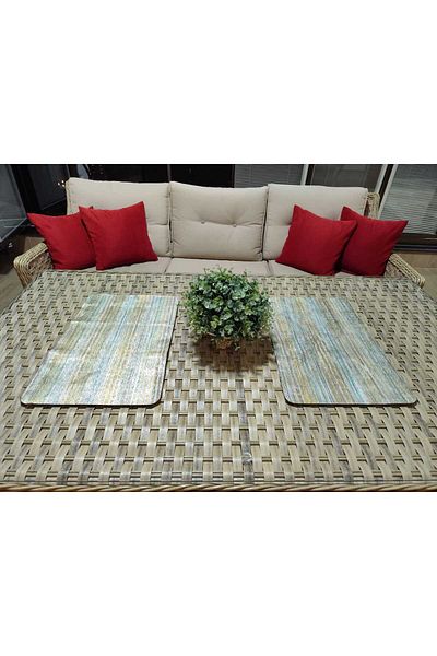 Germenicia Genuine Leather American Service – 45X30 cm |   Natural Touch, Stylish Design 2 Pieces