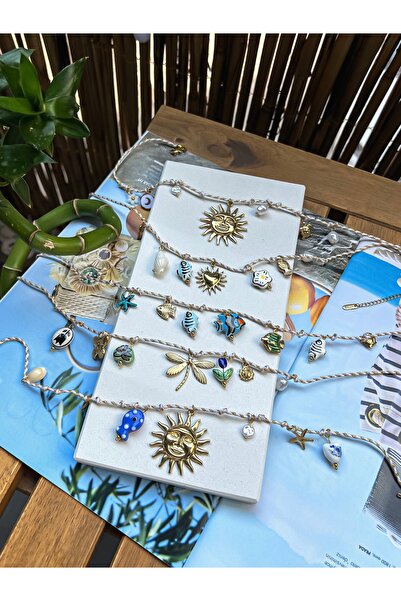 2602atelier Kalp Charmlı Çelik İp Kolye