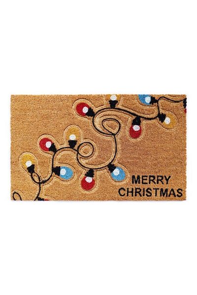 Optim Merry Christmas Entrance Mat, Coconut Fiber and Rubber, 75x45 cm