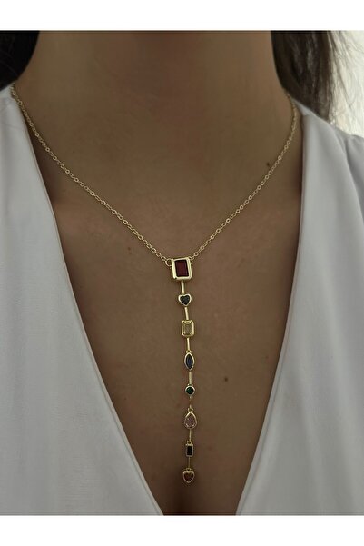 MyladyAccessoriess قلادة مميزة بتفاصيل على شكل قلب مكونة من 7 عناصر