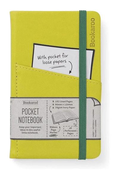 Mu Art Ahşap Bookaroo A6 Diary Lemon Yellow