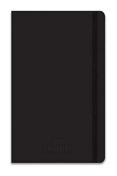 Mu Art Ahşap 13X21 96 Sheets Flat Hardcover Premier Notebook - Black