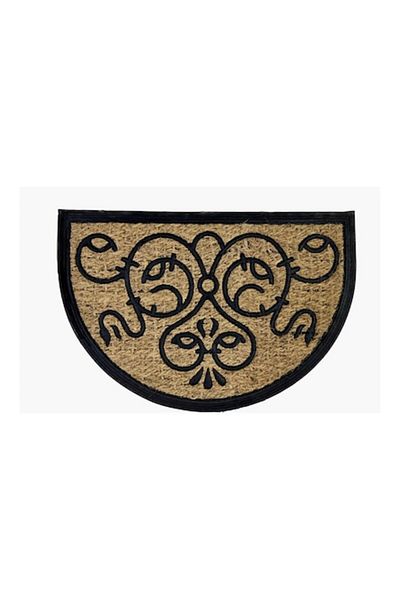Optim Door mat, coconut fiber and rubber, semicircle - 60x40 cm