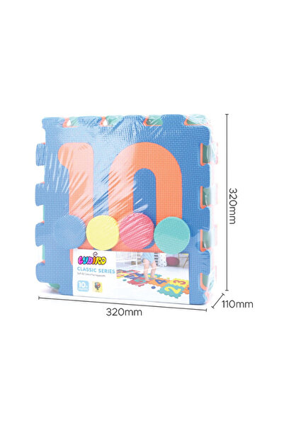 LUDIRO EVA Foam Puzzle Mat for Children, Set of 10 Educational Pieces with the Sotron Game, Multicolor