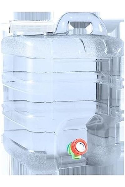 Türkiye Gallon Large Capacity Clear Plastic Water Tank - Durable PC Material, Spigot Equipped, Ideal for Cam