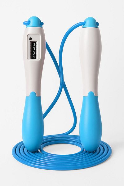 Telvesse Jump Rope Length Adjustable Mechanical Counter Adjustable Display Jump Rope Jump Rope Blue 5006