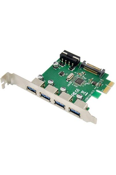 MicroConnect Karta PCIe z 4 portami USB 3.0