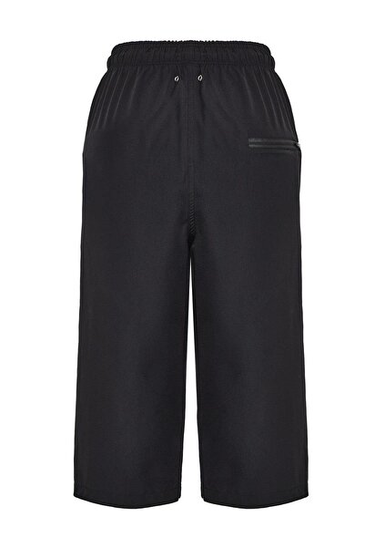 Haşema Siyah Gri Uzun Erkek Havuz ve Deniz Şortu 5075