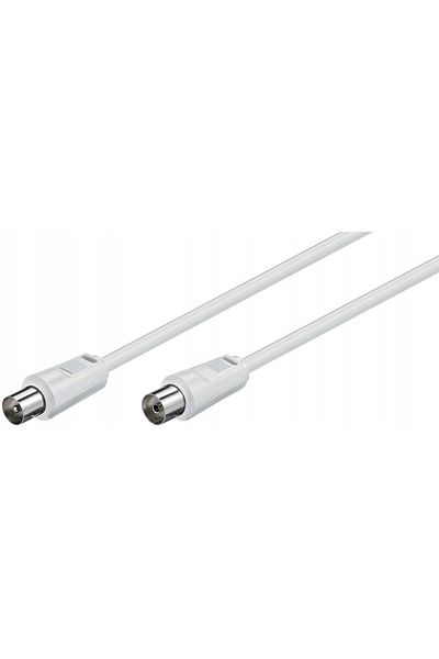MicroConnect Cablu coaxial M-F 1.5m alb 75 Ohm