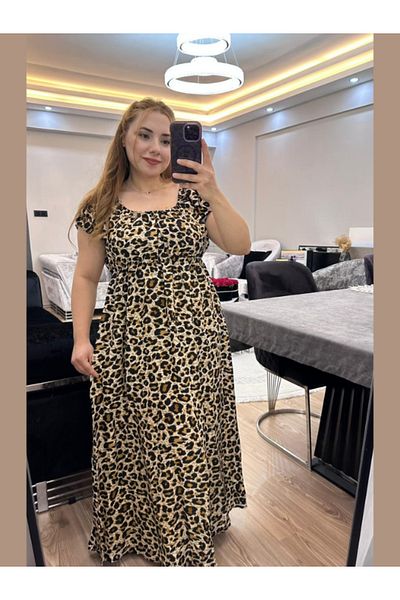 BERNEO Rochie de damă cu talie elastică maxi
