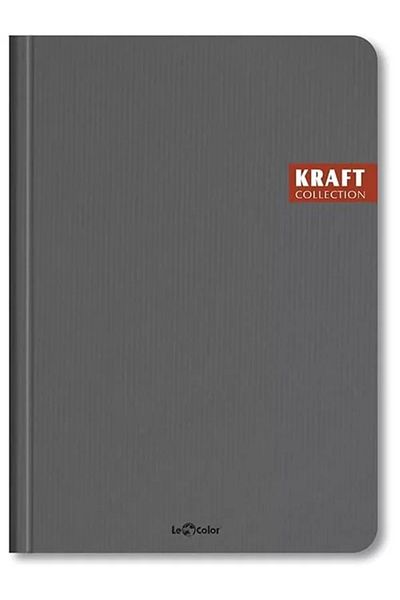 Mu Art Ahşap Caiet de birou Kraft în carouri gri