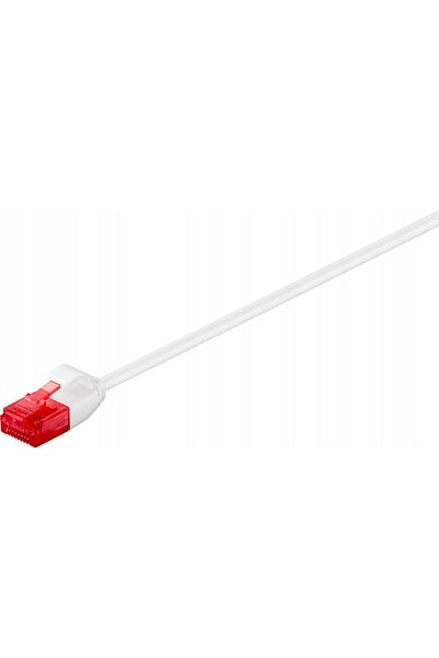 MicroConnect U/UTP CAT6 0,25M Biały Slim, V-UTP60025W-SLIM