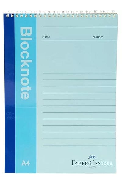 Mu Art Ahşap Faber-Castell Memo Pad Vivid Color A4 80 Sheets Lined Assorted