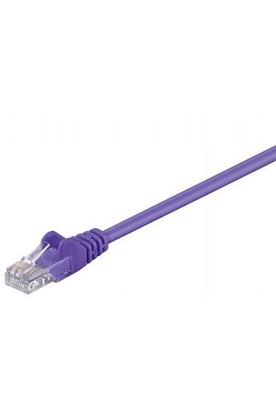 MicroConnect U/UTP CAT5e 0,25M Fioletowy PVC