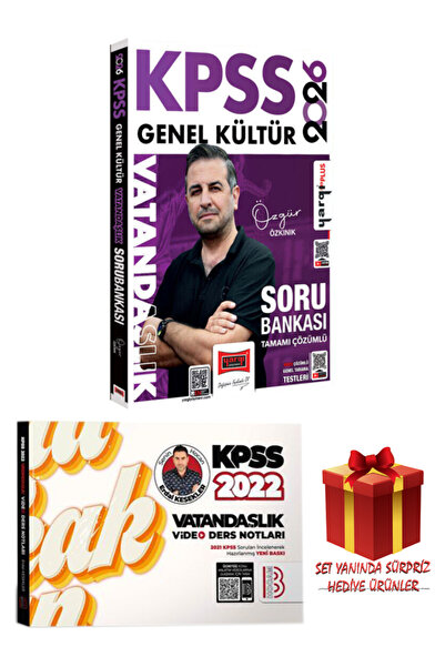 Yargı Yayınları 2026 KPSS Genel Kültür Vatandaşlık Soru Bankası+Video Ders No...