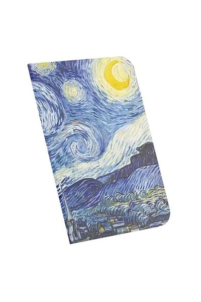 Mu Art Ahşap Retronote the Starry Night, Van Gogh 1889, A4 Notebook I, Unlined, Total 64 Pages, Wire Stitching, Flexible