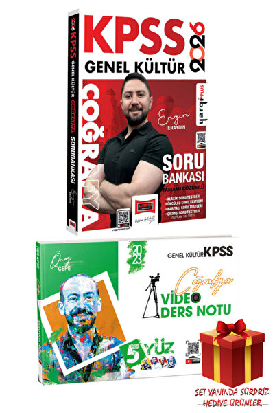 Yargı Yayınları Engin Eraydın|2026 KPSS Genel Kültür Tamamı Çözümlü Coğrafya ...