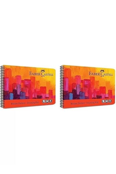 Mu Art Ahşap Faber-Castell Painting Notebook, 25X35 Cm, 30 Sheets, Hard Cardboard Cover, Spiral Binding, 120g Quality