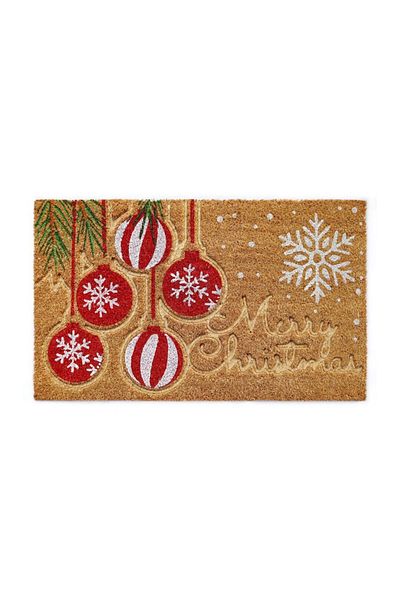 Optim Entrance Mat Christmas, Coconut Fiber and Rubber, Merry Christmas, 75x45 cm
