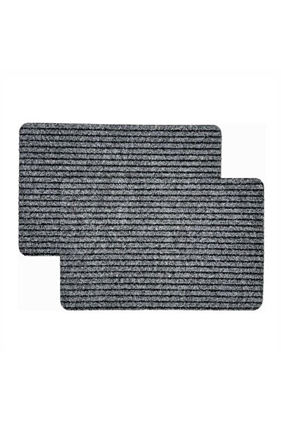 OPTIM DEKO Pack of 2 Entrance Mats, Carpet and Rubber, Non-slip, 32G3, 80x50 cm
