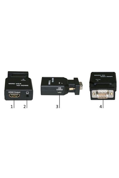 Inna marka Convertor MicroConnect Mini VGA - HDMI