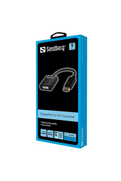Inna marka Przejściówka Sandberg DisplayPort>DVI 508-45