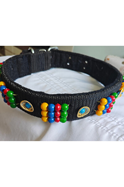 KASTAMONU BEYZADE YÖRESEL PAZARI Palaska geniş köpek tasması boncuklu