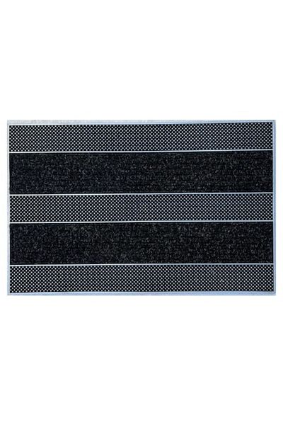 Optim Covoras cauciuc si polipropilena, AMUR CLASIC GREY 75 x 45 cm