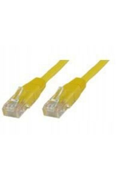 MicroConnect U/UTP CAT5e 3M Żółty PVC