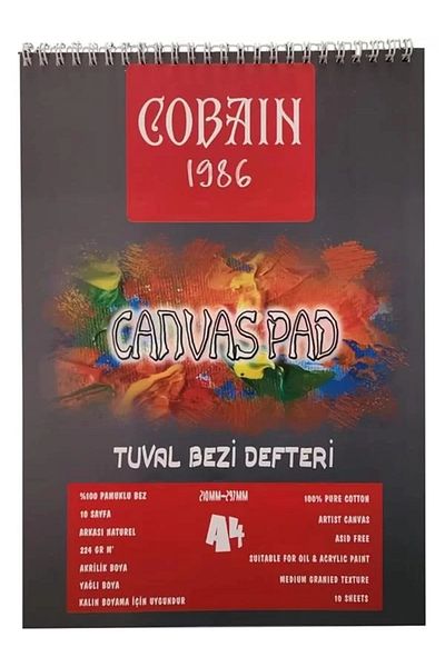 STOREMAX Cobain 1986 Canvas Pad Canvas Pânză Caiet Acrilic, Ulei, Caiet de guașă