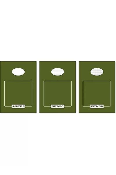 Mu Art Ahşap Classic Memo Pad A5 50 Sheets, Lined 3 Pack