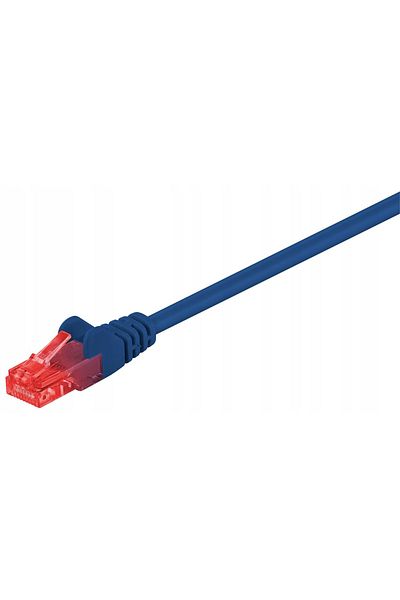 MicroConnect U/UTP CAT6 0,25M Niebieski PVC