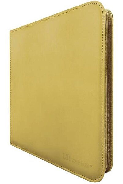 Ultra Pro حافظة بطاقات برو باندر صفراء بسحاب، 12 جيبًا، سعة 480 بطاقة